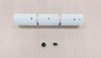 圧縮材の端部パーツ試作品